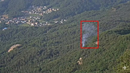 Smoke detection from a hillside surveillance camera